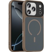 iPhone 17 Pro Max Uyumlu Magsafe Kılıf Mat Arka Yüzey Kamera Çıkıntılı Darbe Emici Kapak