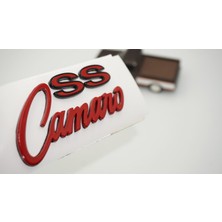 Dk Tuning Ss Camaro Kırmızı Yazı Logo Arma Chevrolet ile Uyumlu
