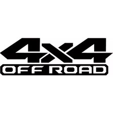 4x4 Off Road Sticker 10 x 4 cm