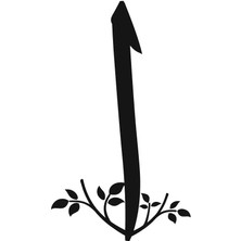 Elif Hat Yazısı Oto Özel Yeni Sticker Siyah 20 x 34 cm