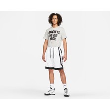 Nike Dri-Fıt Elite Basket Şortu Beyaz Rahat Kalıp Erkekler İçin Uzun Paça Tasarımı