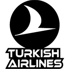 Turkısh Airlines Logo Sticker 10 x 11 cm