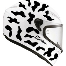 Siyah Kamuflaj Kask Sticker Modeli