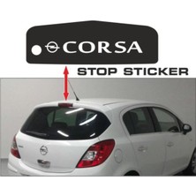 Opel Corsa Stop Özel Yeni Sticker Resimdeki Kasa