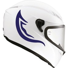 Tek Renk Kırmızı Kamuflaj ( Kamuflage Helmet Stickers ) Kask Sticker Etiket Modeli