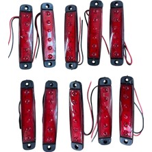 Parmak Lamba 6 LED 24V Kırmızı Su Geçirmez (E Belgeli) 10 Adet Fiyatı TAS.004K