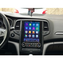 Renault Megane 4 Dijital Klima Tesla 2016/2024 6gb Ram 64GB Hafıza QLED Carplay Kamera Android Multimedya