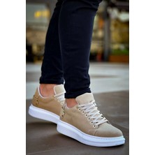 KB047  Kuback Bej Süet Günlük Erkek  Ayakkabı