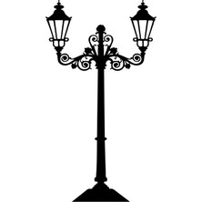 Park Lambası Duvar Dekor Sticker 60 x 106 cm