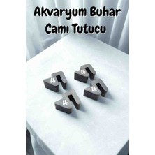 Akvaryum Buhar Camı Tutucu Klips 4lü Set