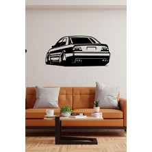 Bmw E36 Modifiyeli Araba Duvar Özel Yeni Sticker Yapıştırma (Sudan ve Nemden Etkilenmez)