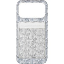 Beyaz Kartlıklı Magsafe Telefon Kılıfı DK286 iPhone 17 Promax