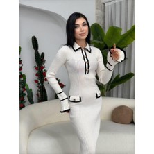 Wale Cep Detaylı Elbise
