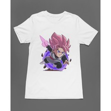 Bumeta Dragon Ball Super Goku Black Chibi Çizgi Film Dizi Unisex Tişört T-Shirt