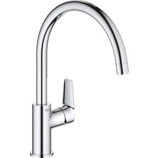 Grohe Start Edge Quickfix Eviye Bataryası |360˚ Dönüş Açısı, Krom, 31369001