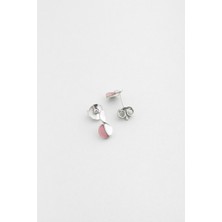 Kalsedon Rüyası 18 Ayar Beyaz Altın Kaplama Gümüş Küpe