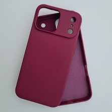 iPhone 17 Pro ile Uyumlu Lansman Içi Kadife Esnek Soft Silikon Kılıf