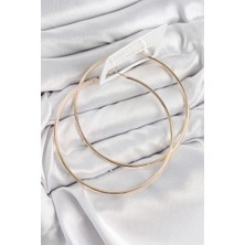 Pirinç Halka Model Gold Renk Kadın Küpe