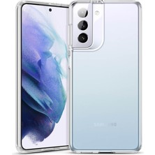 Samsung Galaxy S21 Plus Lux Seri Kamera Korumalı Premium Şeffaf Silikon Kılıf