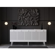 Melura Konsol 180 cm %100 Mdf Lake Ahşap Ayaklı