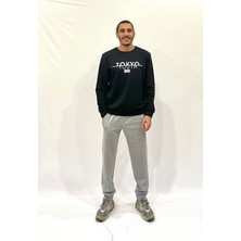 Erkek Bisiklet Yaka Rahat Kalıp 3 Iplik Kalın Tokyo Baskılı  Sweatshirt SPR24SW30