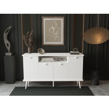 Lunaris Konsol 120 cm %100 Mdf Lake Ahşap Ayaklı