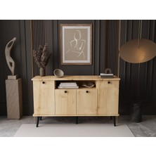 Lunaris Konsol 120 cm %100 Mdf Lake Ahşap Ayaklı