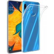Samsung Galaxy A30 Lux Seri Premium Şeffaf Silikon Kılıf
