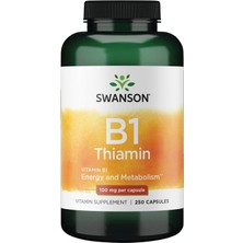 Swanson B1 Thiamin 100 Mg 250 Capsules