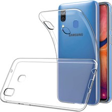 Samsung Galaxy A20S Uyumlu Lux Seri Premium Şeffaf Silikon Kılıf