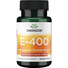 Swanson Vitamin E-400 180.2 Mg 400 Iu 60 Softgels