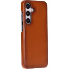 Samsung Galaxy S25 Uyumlu, Hakiki Deri, El Yapımı Arka Kapak, Gölgeli Taba
