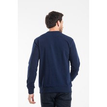 Erkek Bisiklet Yaka Regular Kalıp Ince Air Baskılı Sweatshırt SPR24SW124