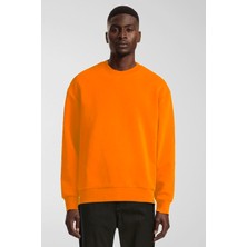 Erkek Bisiklet Yaka Rahat Kalıp 3 Iplik Içi Polarlı Kalın Sweatshirt SPR24SW36