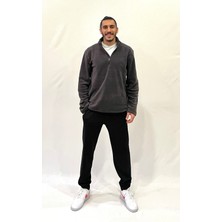 Süperlife Erkek Rahat Kalıp Softech Polar Yarım Fermuarlı Sweatshırt SPR24PW20