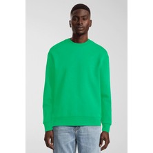Erkek Bisiklet Yaka Rahat Kalıp 3 Iplik Içi Polarlı Kalın Sweatshirt SPR24SW36