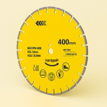 400 mm Lazer Kaynaklı Beton Kesme Testeresi Diski Beton Asfalt Tuğla Parke Fayans Elmas Kesim Disk
