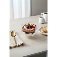 Çift Cidarlı Cam Kase 250 ml 10 cm