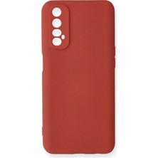 Zengezur Newface Realme 7 Kılıf Nano Içi Kadife Silikon - Kiremit