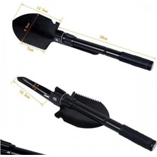 Pusulası Katlanır Portatif Kazma Kürek Seti