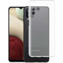 Samsung Galaxy A12 Uyumlu Lux Seri Premium Şeffaf Silikon Kılıf