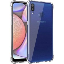 Samsung Galaxy A10S Uyumlu Darbe Emici Şeffaf Silikon Kılıf