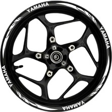 Yamaha Beyaz Yazılı  Beyaz Pençe Şeritli