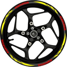 CB125R Kırmızı Yazılı  Sarı Pençe Şeritli