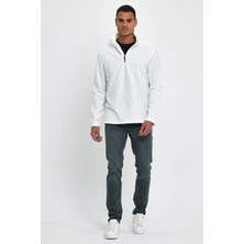 Süperlife Erkek Rahat Kalıp Softech Polar Yarım Fermuarlı Sweatshırt SPR24PW20
