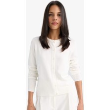 Defacto Kadın  Hırka D6282AX/ER105 Ecru