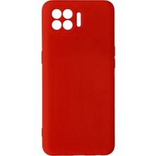 Zengezur Newface  Reno 4 Lite Kılıf Nano Içi Kadife Silikon - Kırmızı