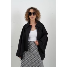 Siyah Pelerin Trench