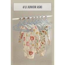 6 Lı Bebek Askısı & Bebek Gardırop Askısı Gri Set