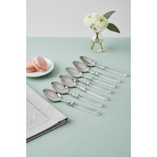 Depa 6’lı Paslanmaz Çelik Şeffaf Tatlı Kaşığı Seti